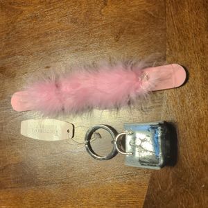 Victoria's secret purse keychain and nail file